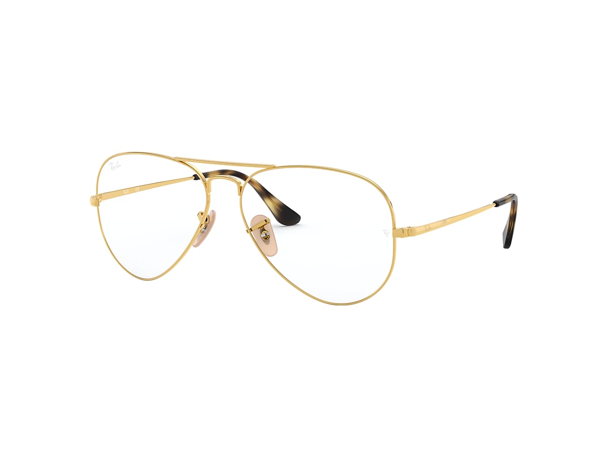 Eerder oven zonde Aviator Optics Eyeglasses with Gold Frame | Ray-Ban®