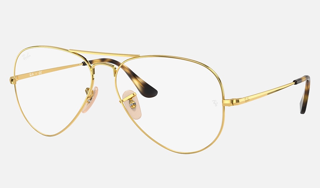 Dancer scrap dealer Óculos de Grau Aviator Com Lentes De Grau com armação na cor Ouro | Ray-Ban®