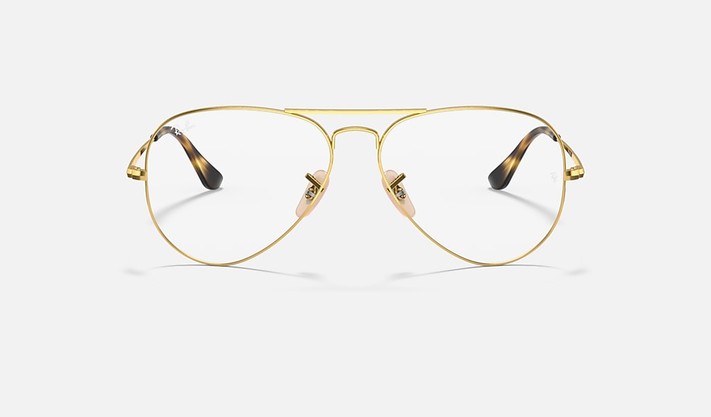 Aviator Optics Eyeglasses with Gold Frame | Ray-Ban®