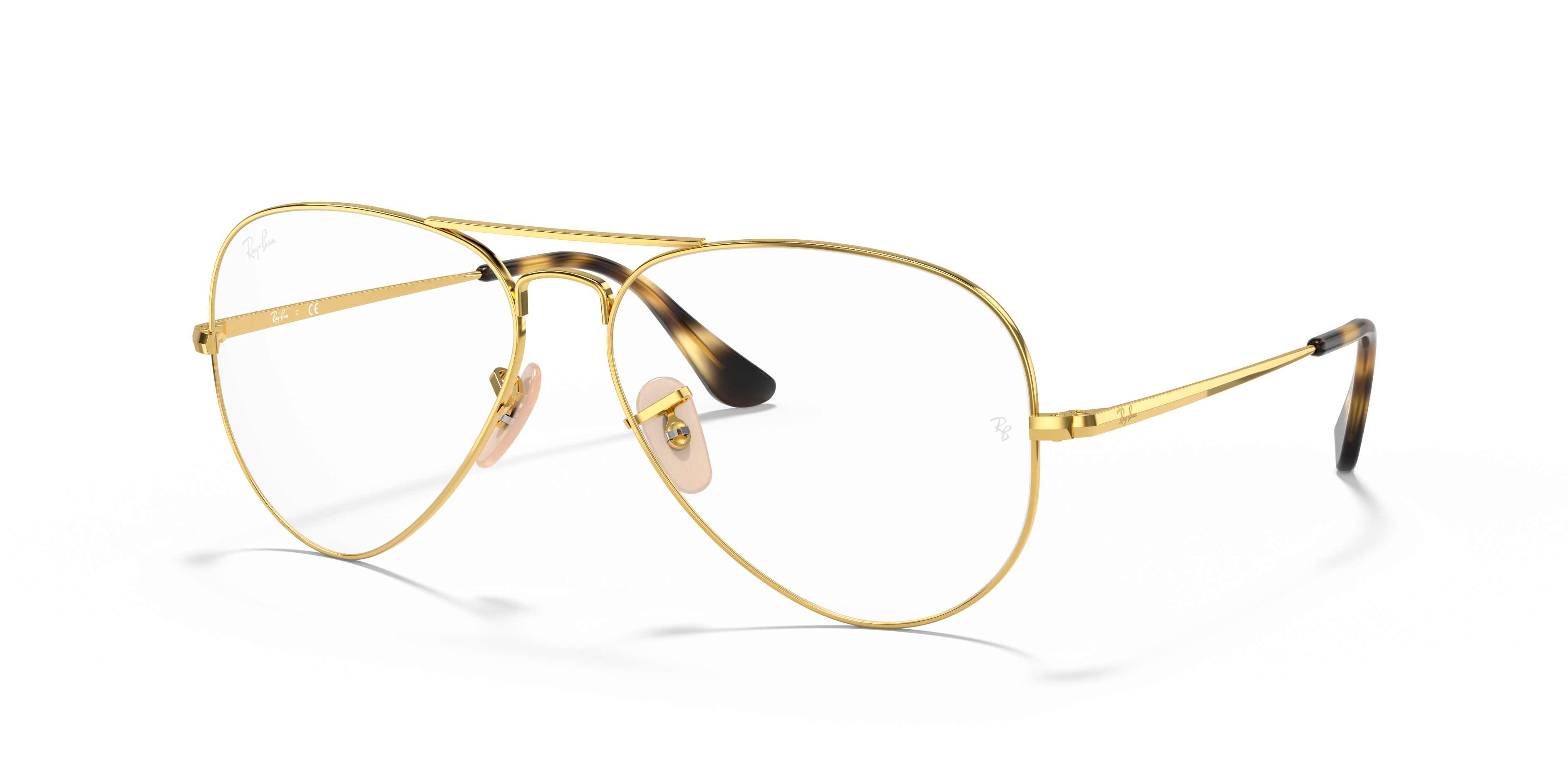 Rayban Pilotenbril goud casual uitstraling Accessoires Zonnebrillen Pilotenbrillen 