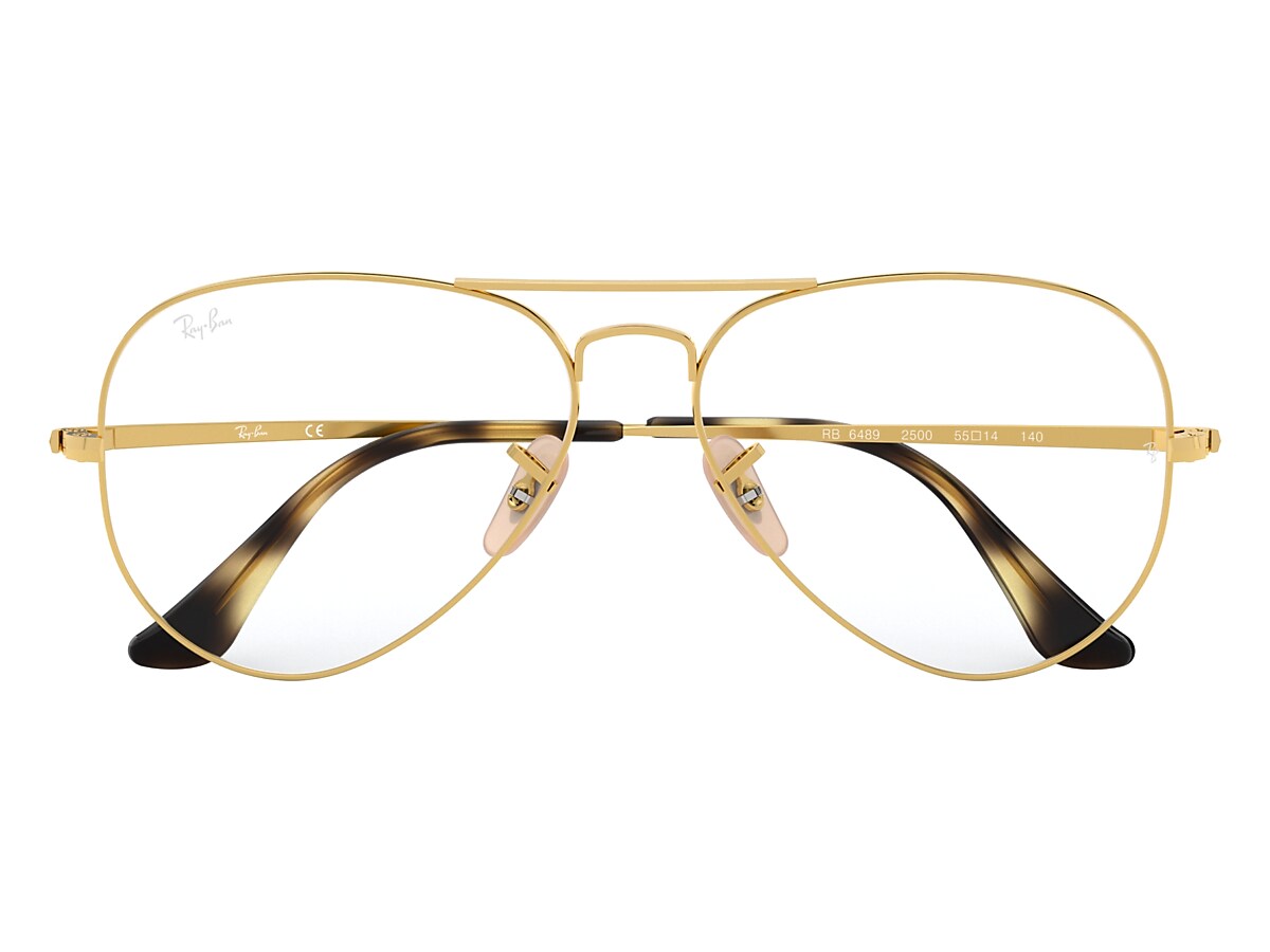 sandhed Nebu præsentation Aviator Optics Eyeglasses with Gold Frame - RB6489 | Ray-Ban® US