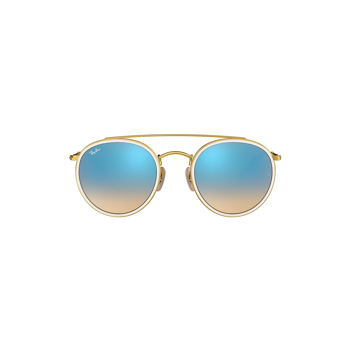 Ray ban cheap gold blue