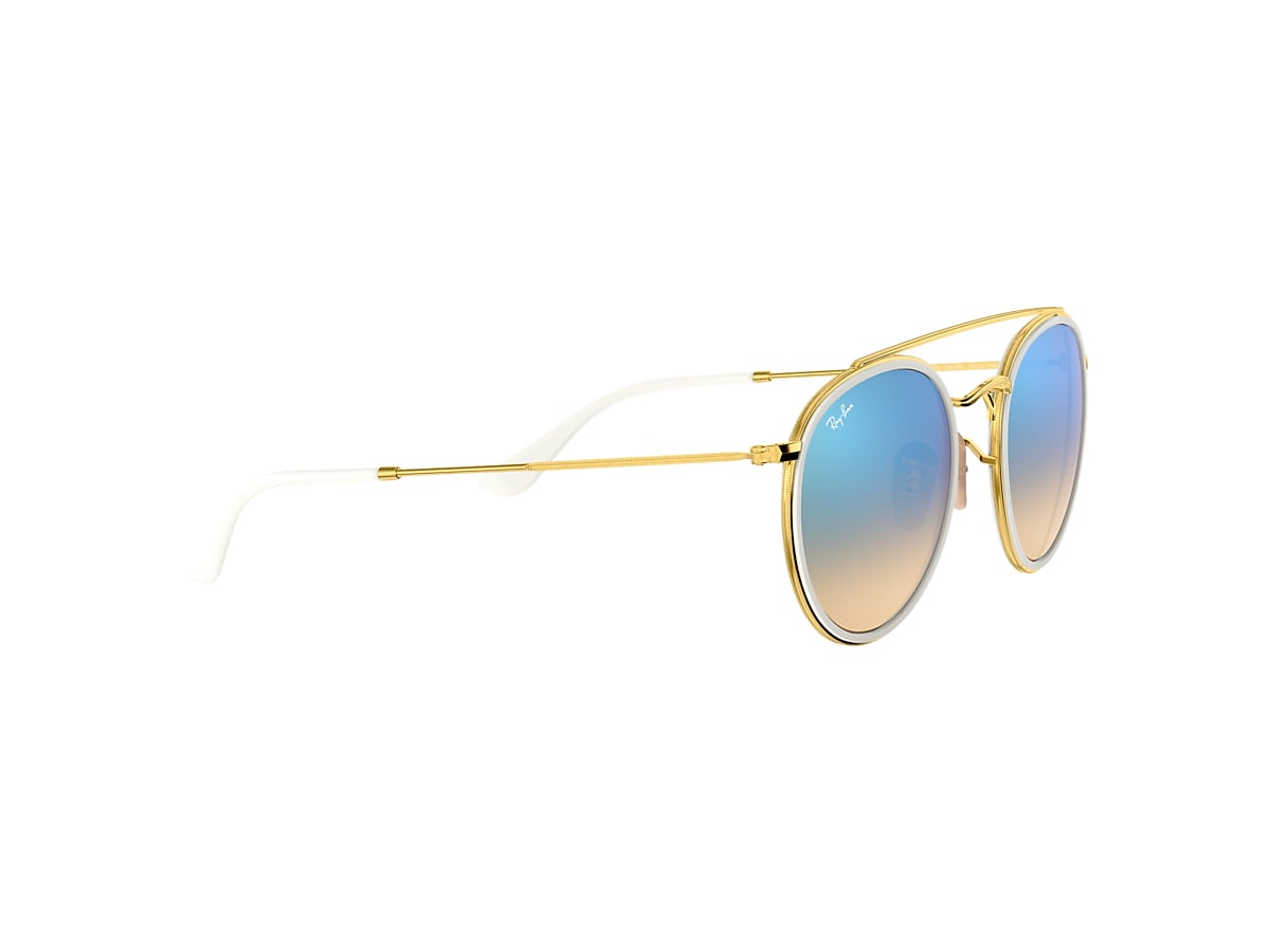 Round double bridge ray best sale ban blue