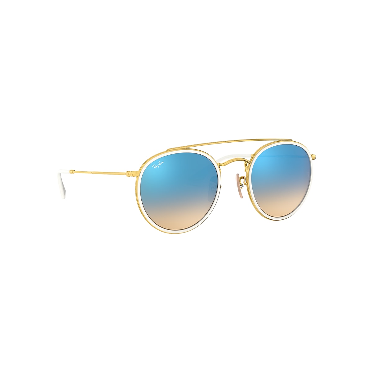 Round double bridge ray best sale ban blue