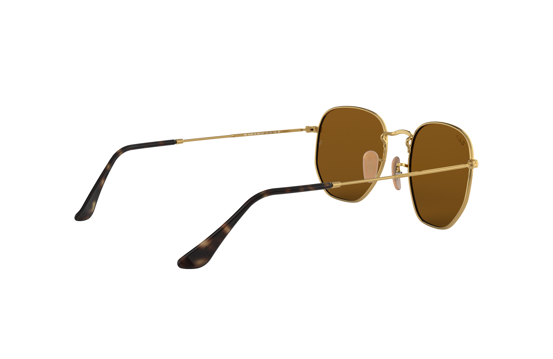 HEXAGONAL FLAT LENSES Sunglasses in Gold and Brown | Ray-Ban®
