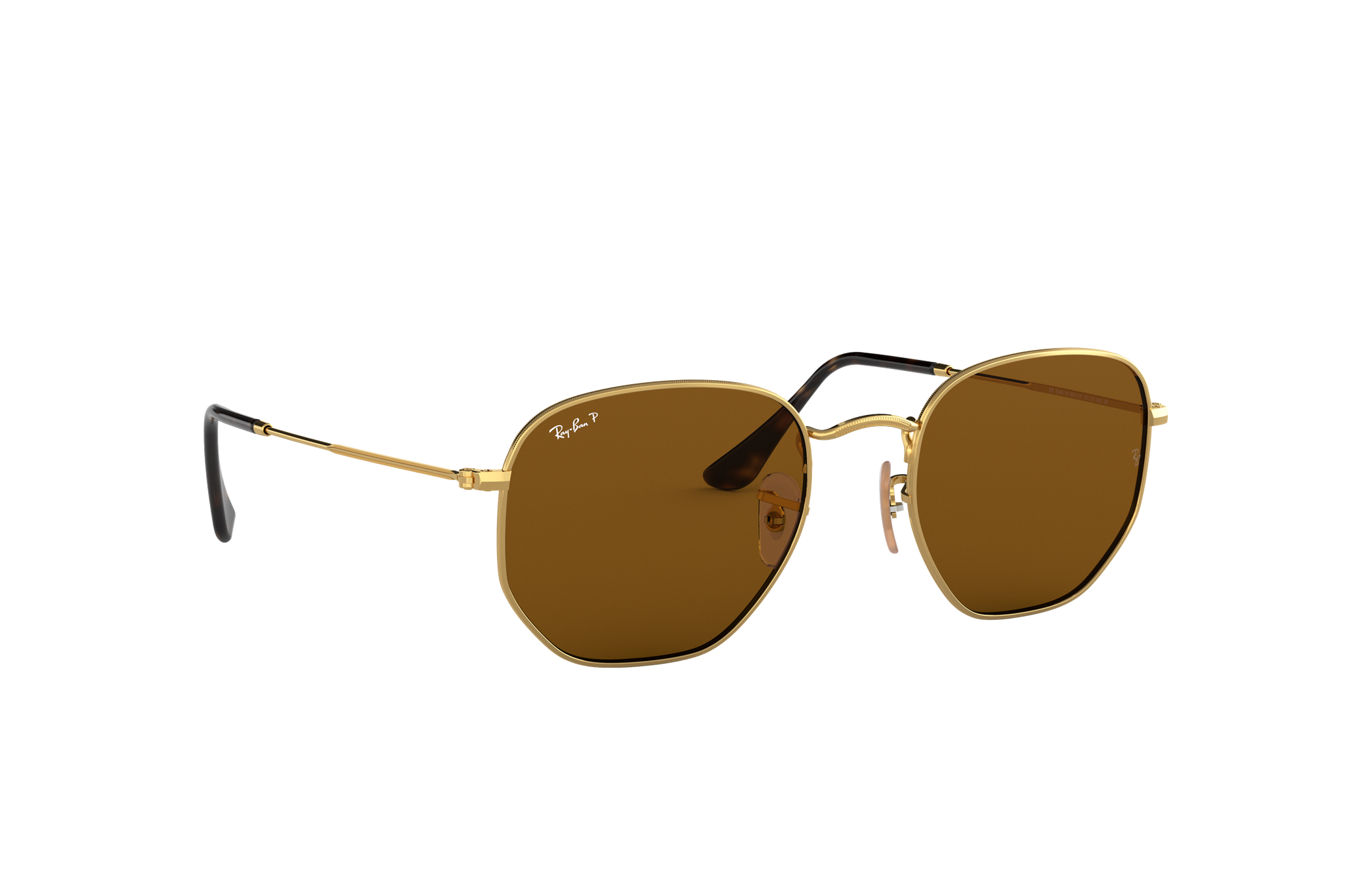 ray ban hexagonal brown