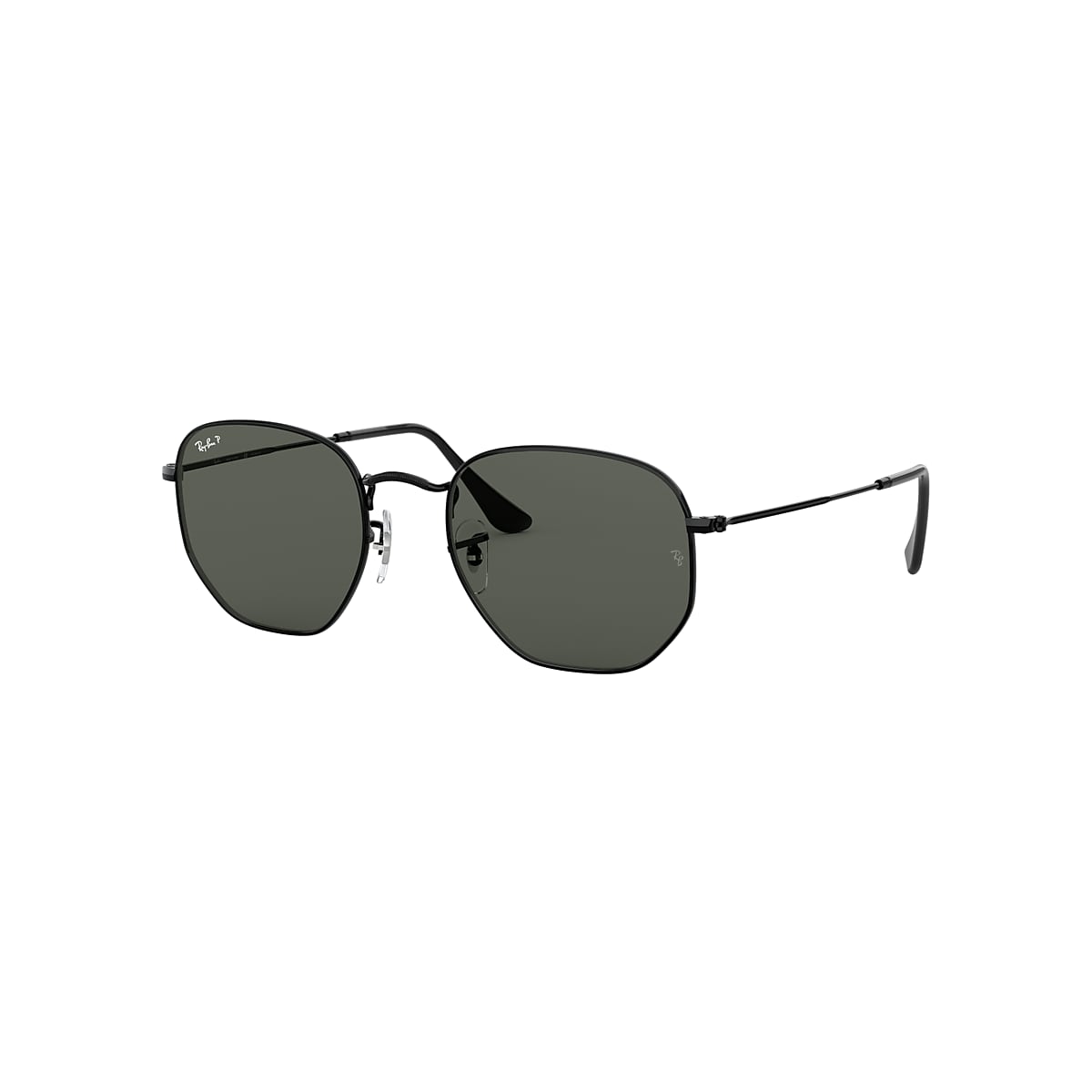 HEXAGONAL FLAT LENSES Sunglasses in Black and Green - RB3548N 