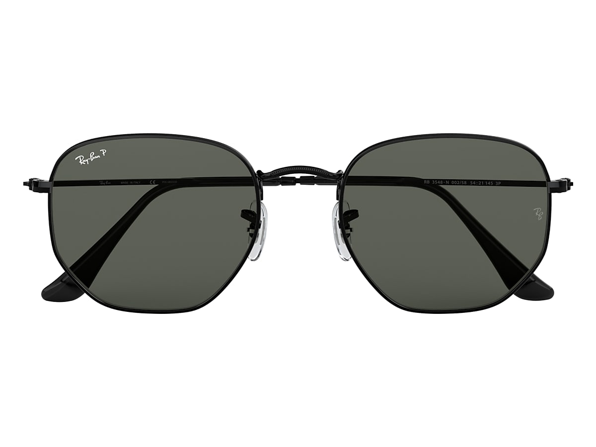 forhindre indvirkning hybrid HEXAGONAL FLAT LENSES Sunglasses in Black and Green - RB3548N | Ray-Ban® US