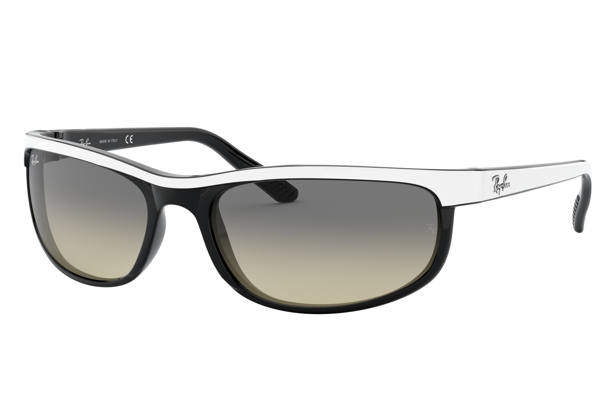 Predator 2 Sunglasses in White and Light Grey | Ray-Ban®