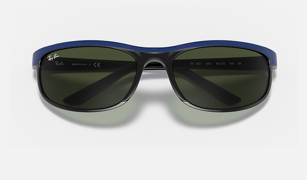 Predator 2 Sunglasses In Blue And Green Ray Ban