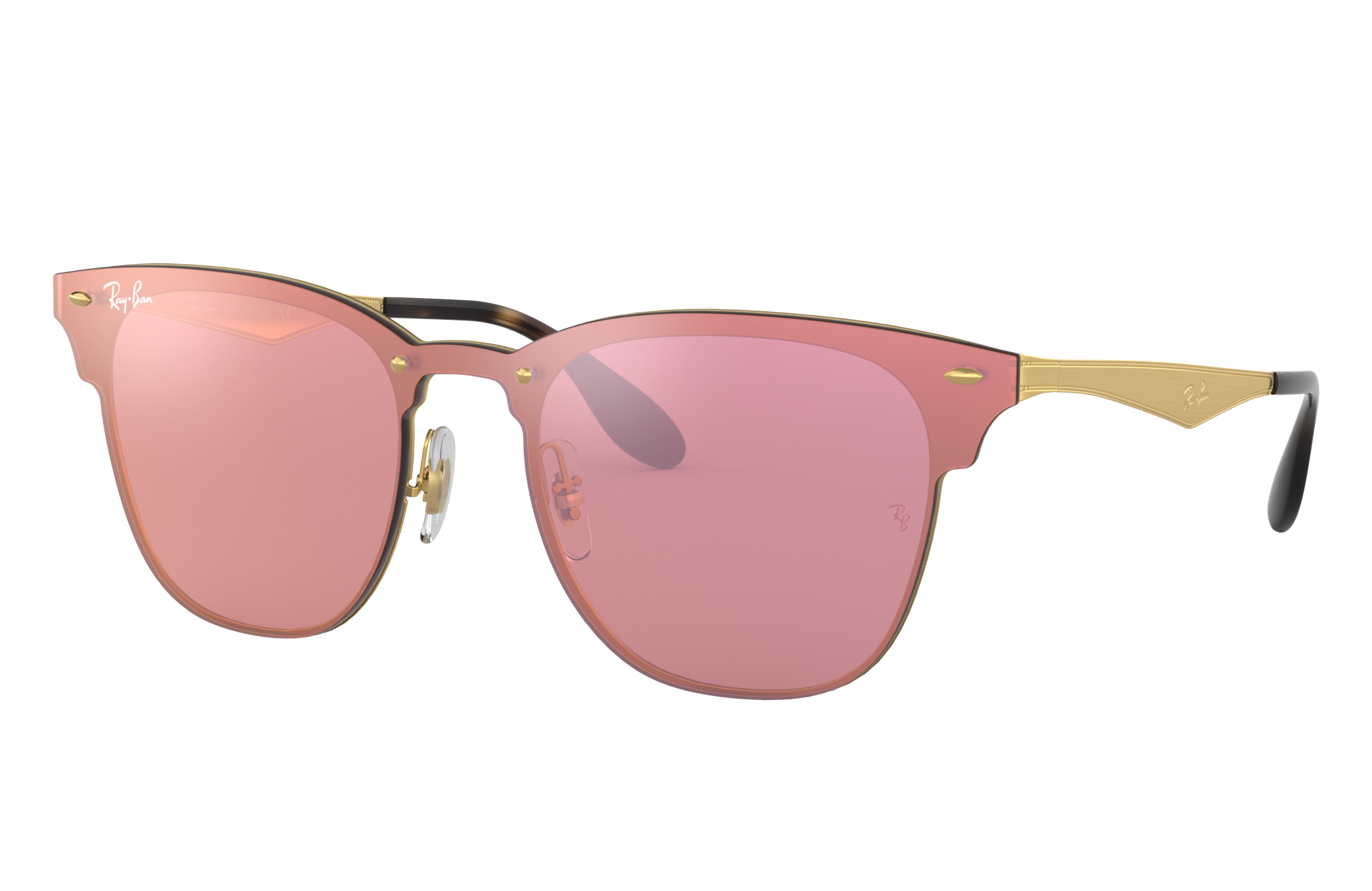 Ray-Ban Blaze Clubmaster RB3576N Gold 
