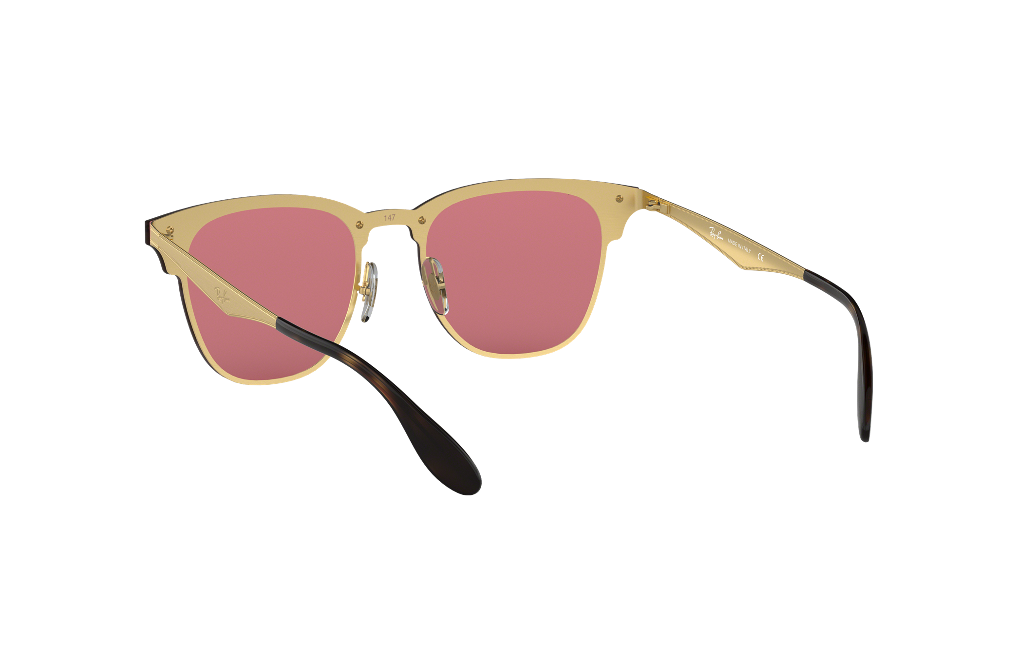 ray ban blaze clubmaster rose gold