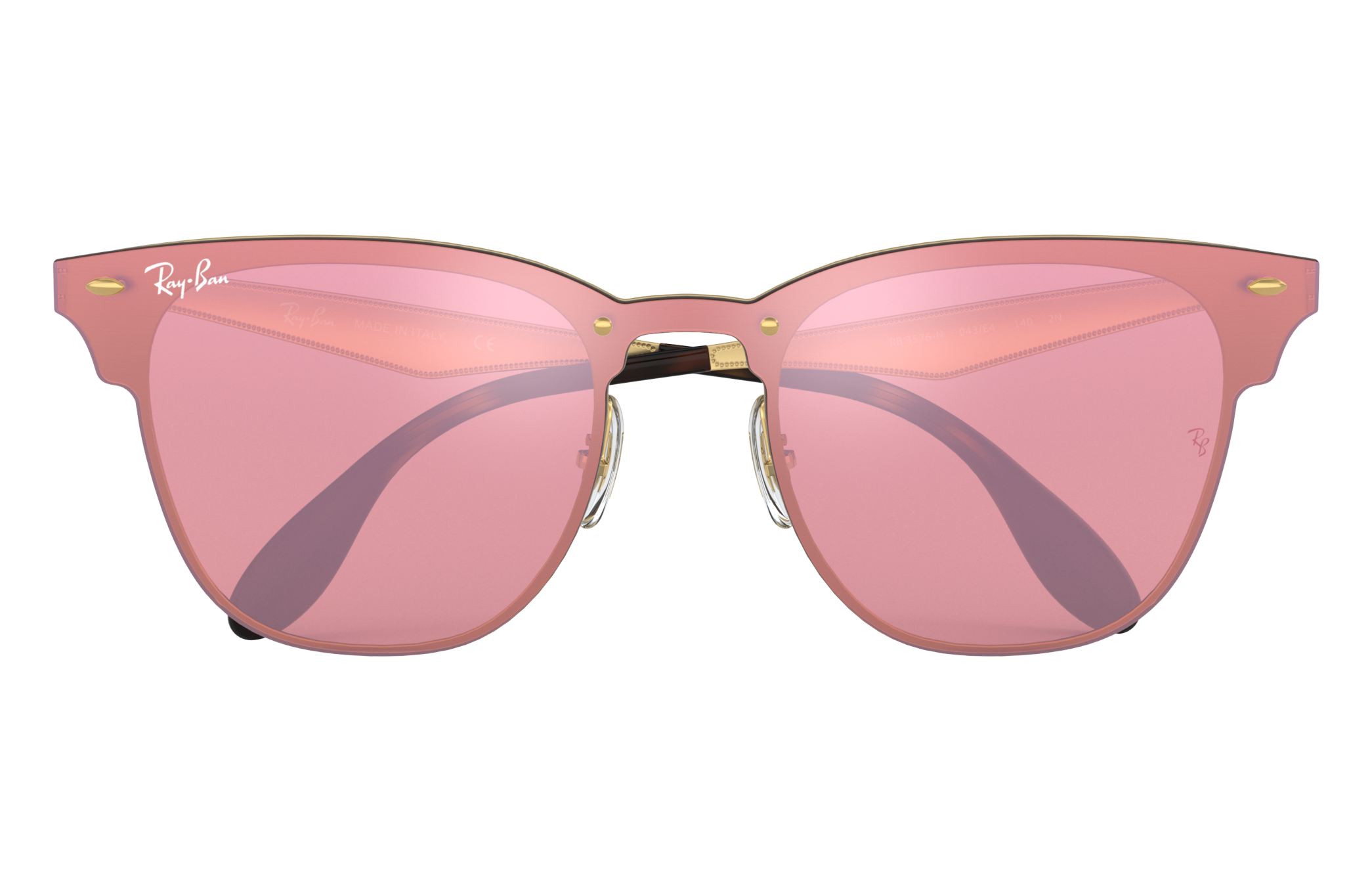 rose gold clubmaster sunglasses