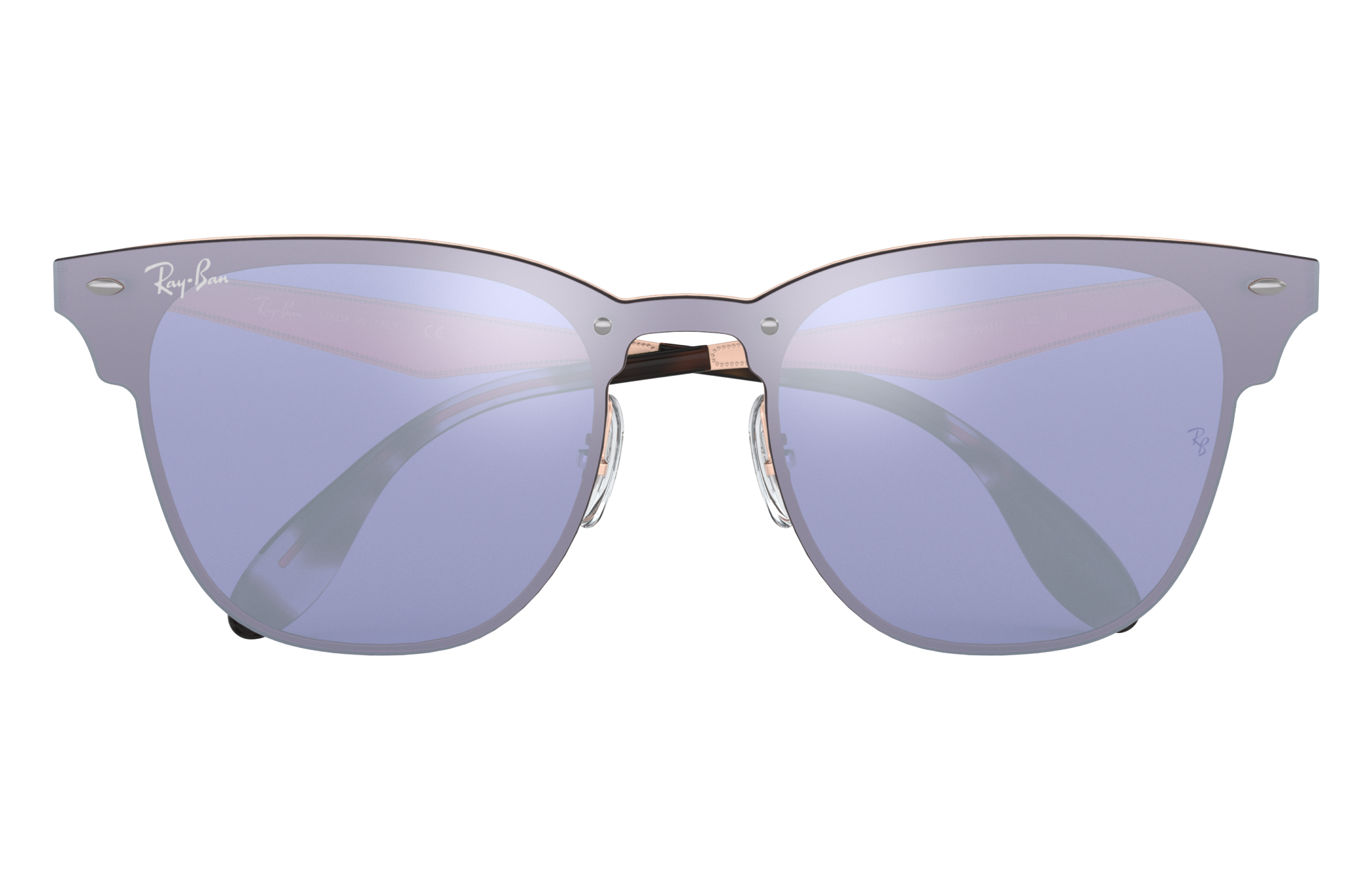 ray ban blaze clubmaster rose gold