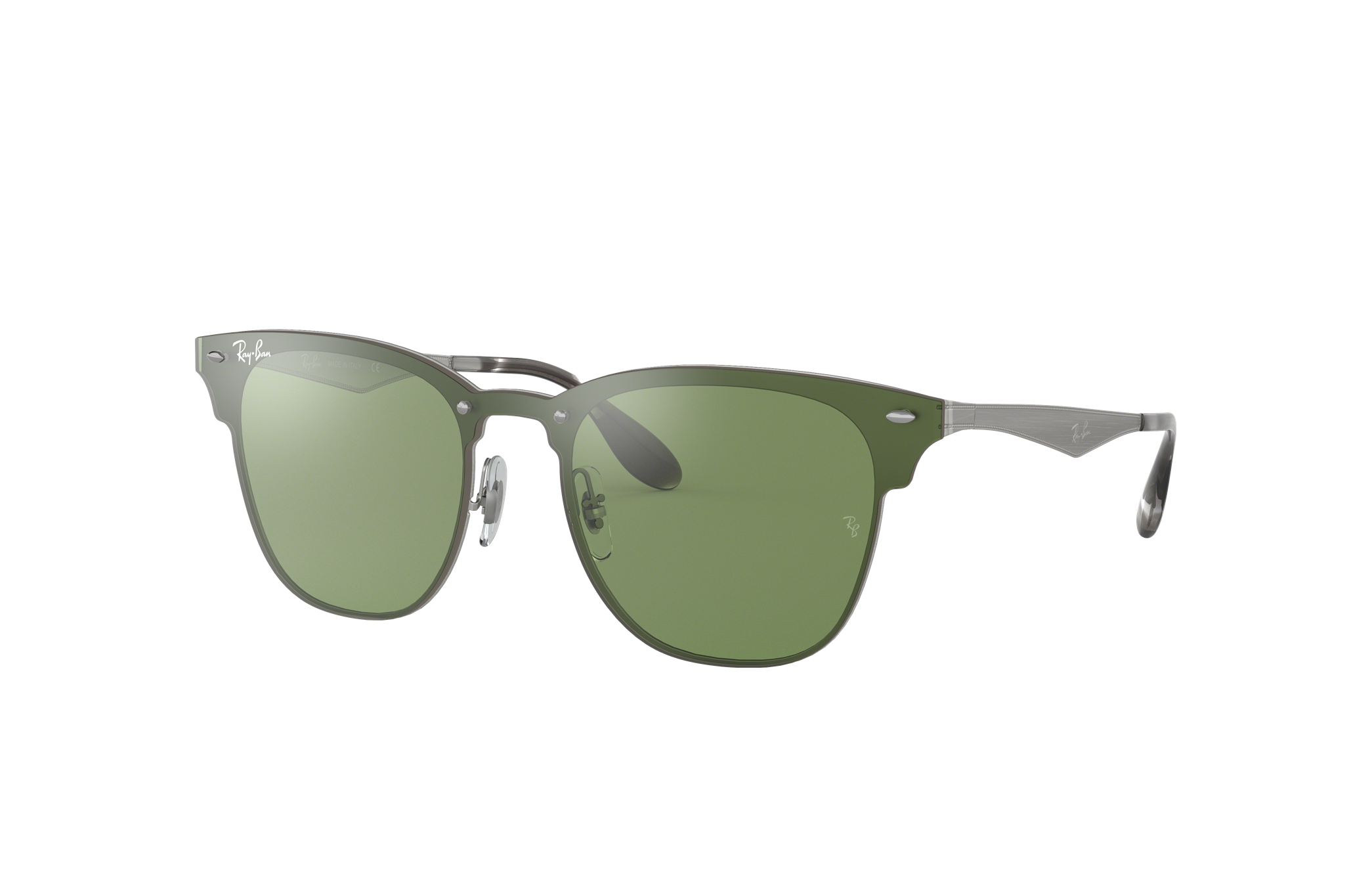 ray ban blaze clubmaster silver