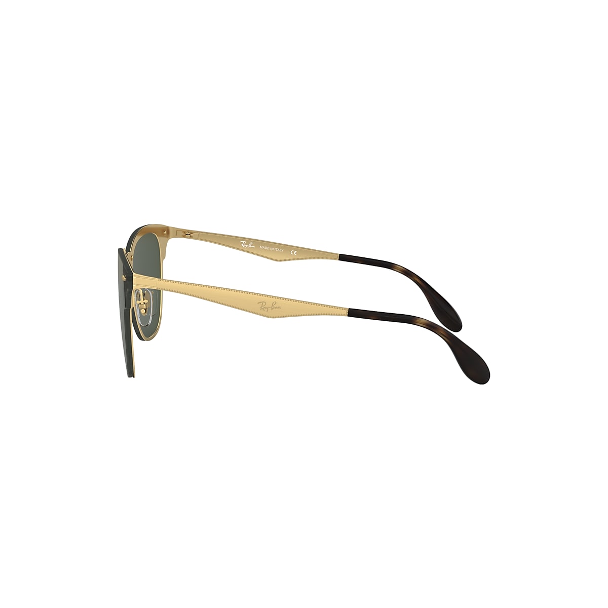 minusválido Sitio de Previs hardware Gafas de Sol Blaze Clubmaster en Oro y Verde | Ray-Ban®