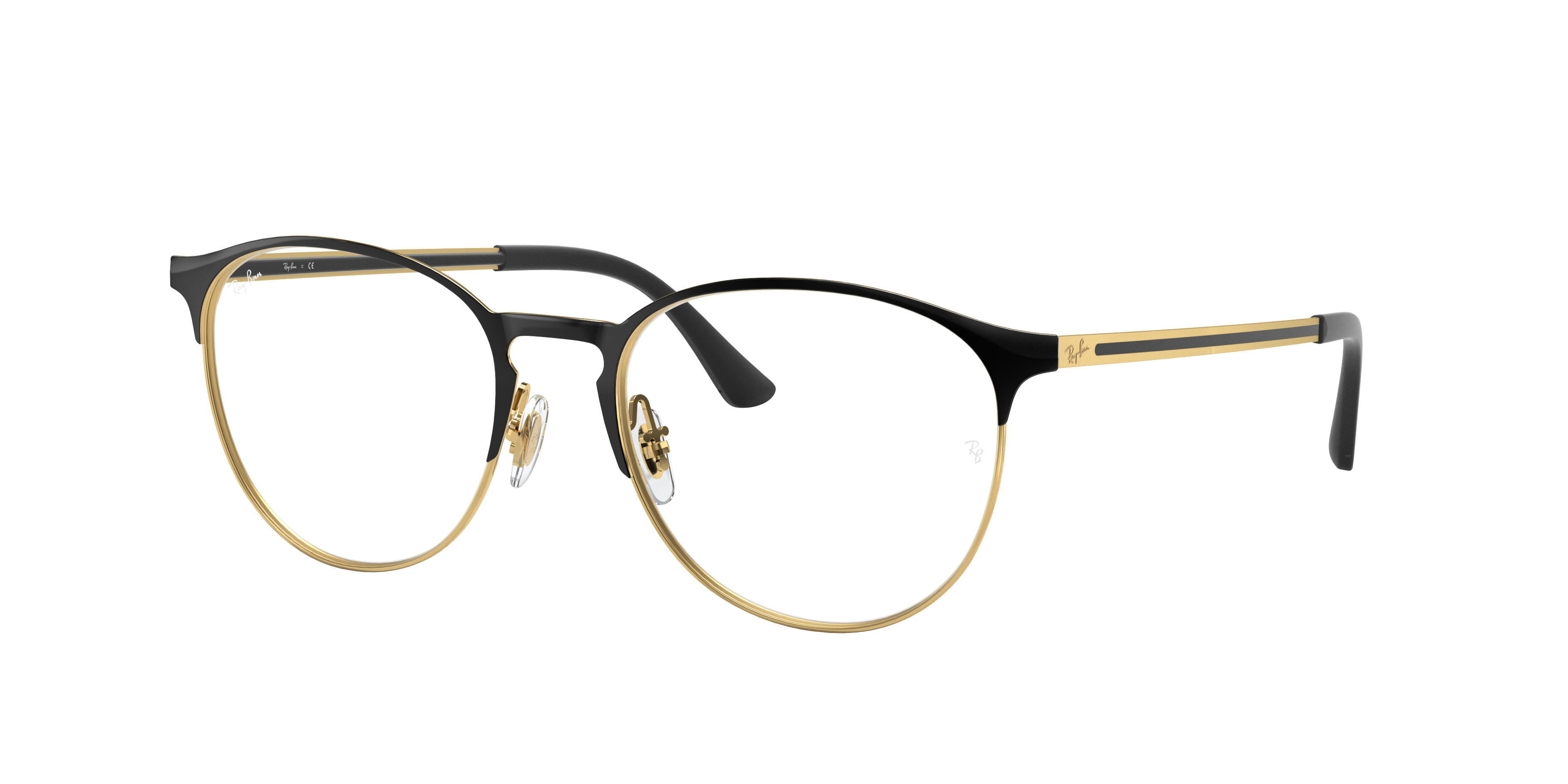 Rb6375 Optics Eyeglasses with Black On Gold Frame | Ray-Ban®