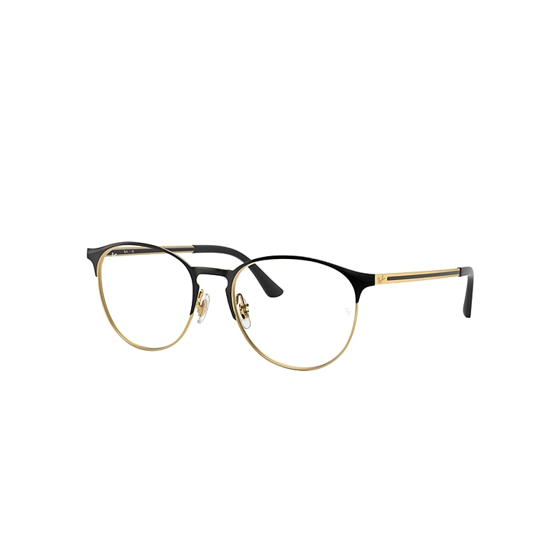Ray-Ban Rb6375 Optics Eyeglasses Black Frame Clear Lenses Polarized 51-18