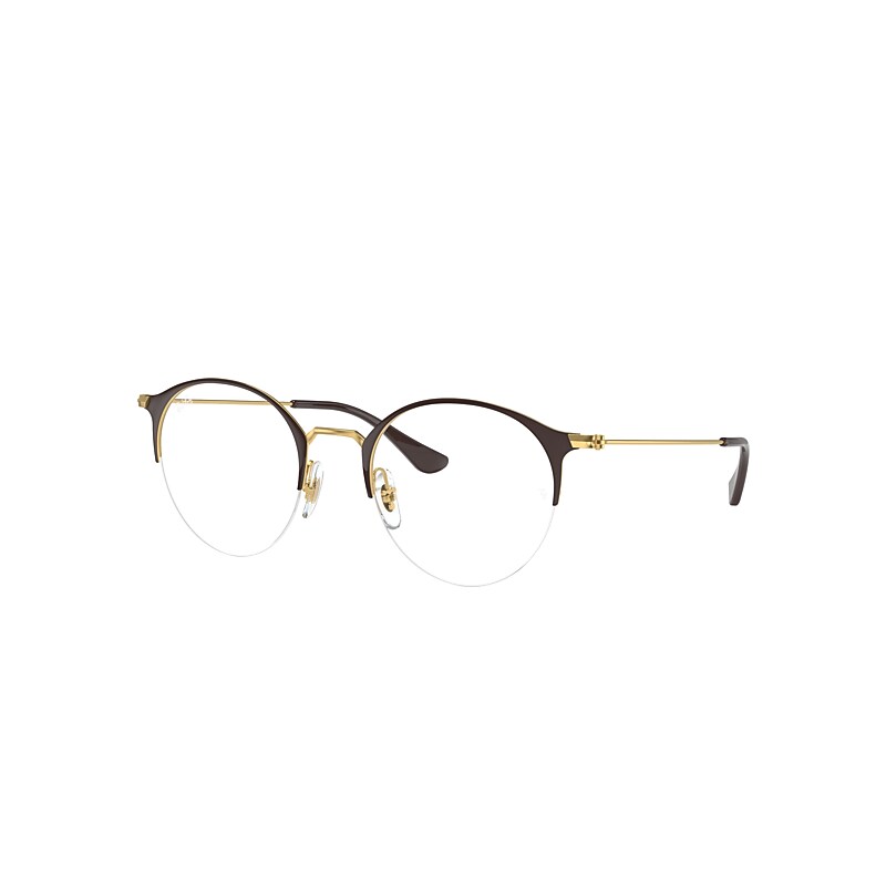 Ray-Ban Rb3578v Eyeglasses Gold Frame Clear Lenses Polarized 48-22