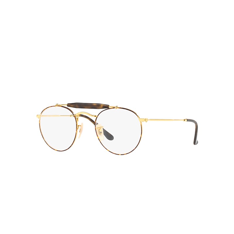Ray-Ban Rb3747v Eyeglasses Gold Frame Clear Lenses Polarized 47-21