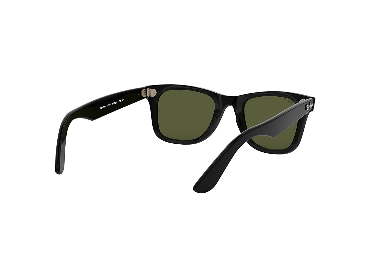 Wayfarer Ease Sunglasses in Black and Green | Ray-Ban®