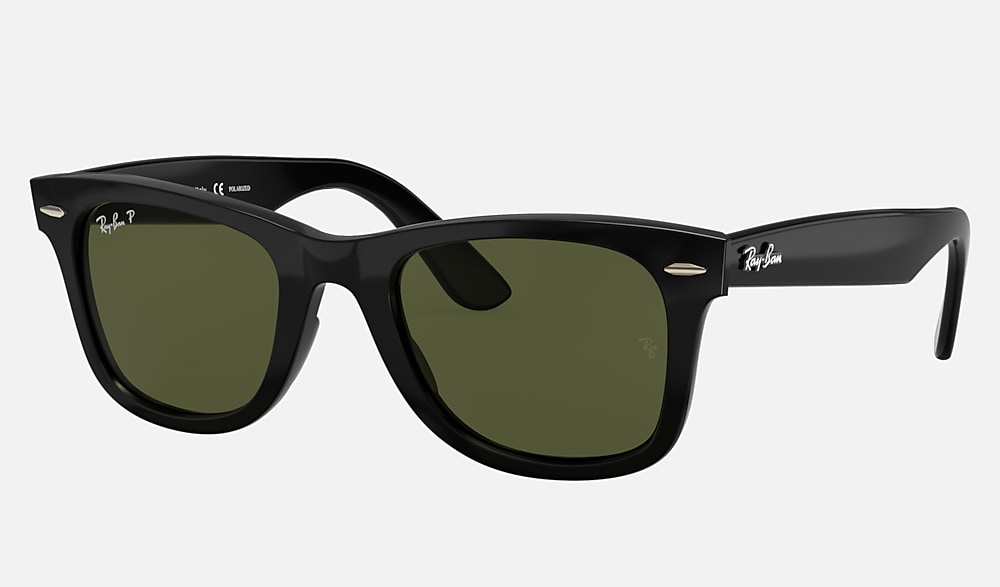WAYFARER EASE Sunglasses in Black and G-15 Green - RB4340