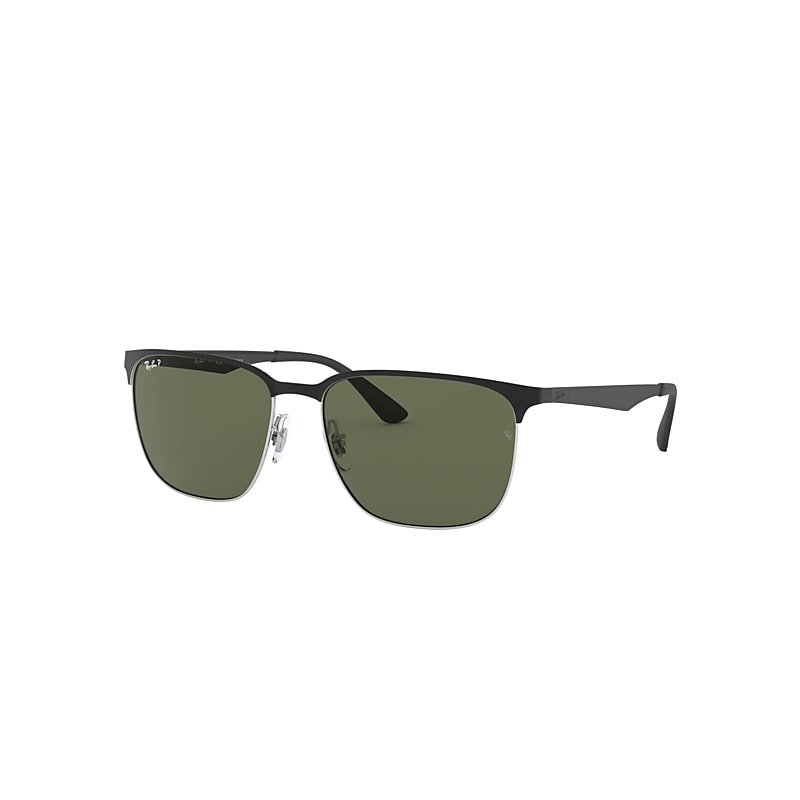 Ray-Ban Rb3569 Sunglasses Black Frame Green Lenses Polarized 59-17