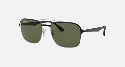 Ray-Ban レイバン RB3570 偏光サングラス POLARIZED RB3570 Sunglasses in Black and G-15 Green Polarized - RB3570 | Ray
