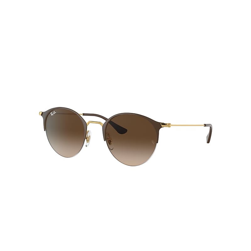 Ray-Ban Rb3578 Sunglasses Gold Frame Brown Lenses 50-22