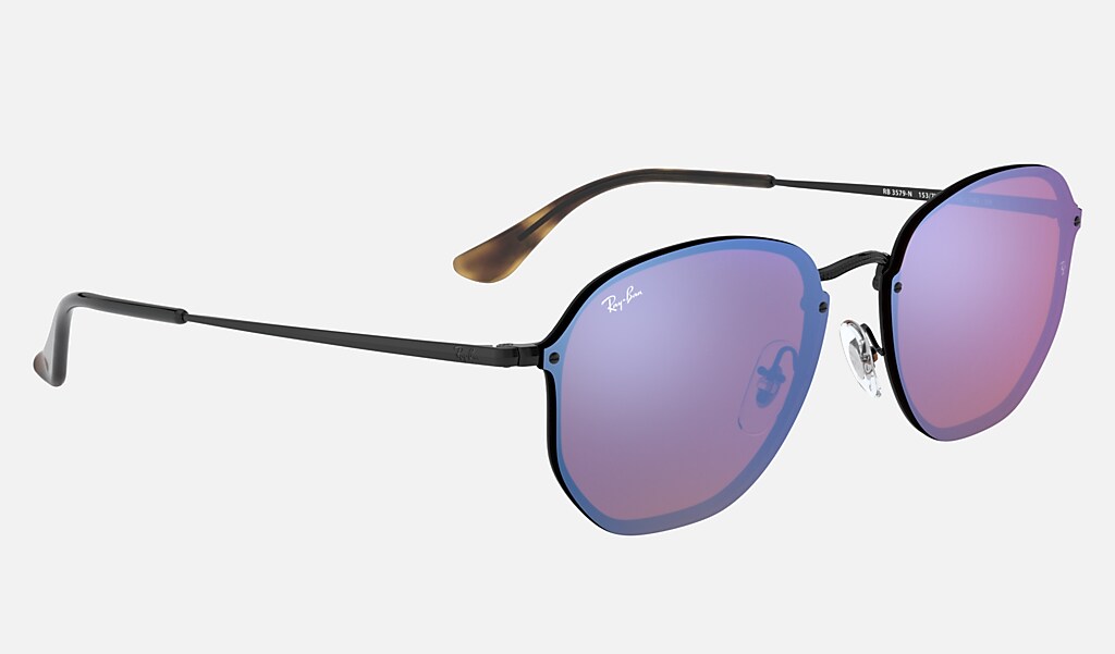 ray ban hexagonal violet