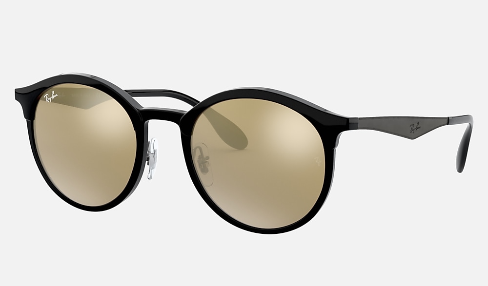 EMMA Sunglasses in Black and Gold Mirror - RB4277F | Ray-Ban®