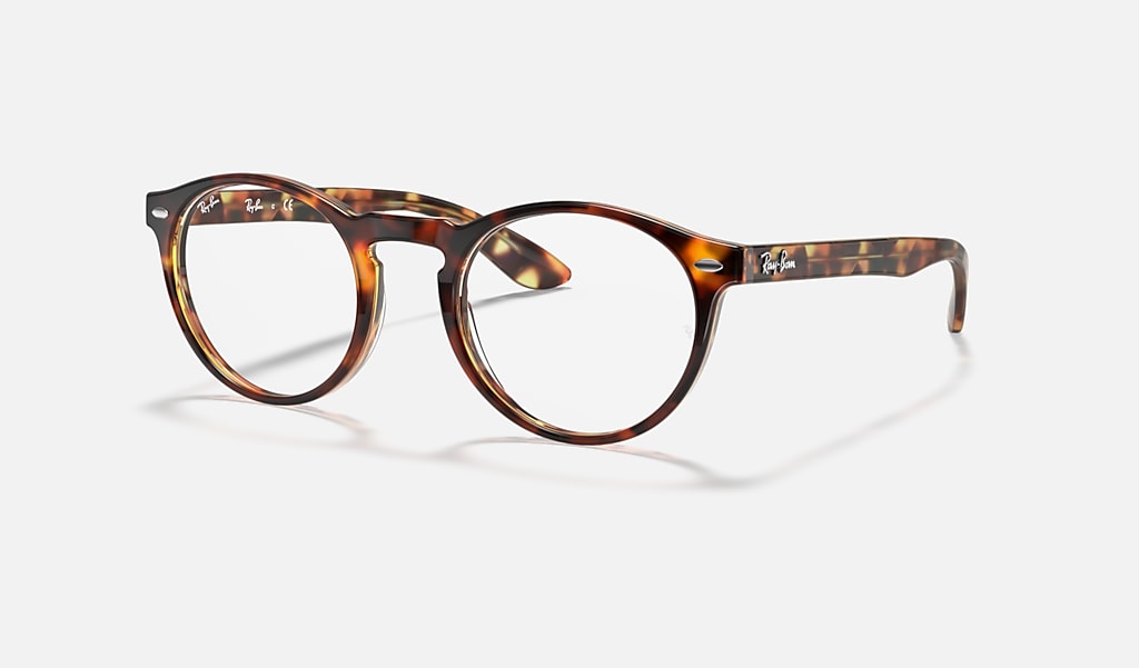 Rb5283 Optics Eyeglasses with Havana Brown On Yellow Frame | Ray-Ban®