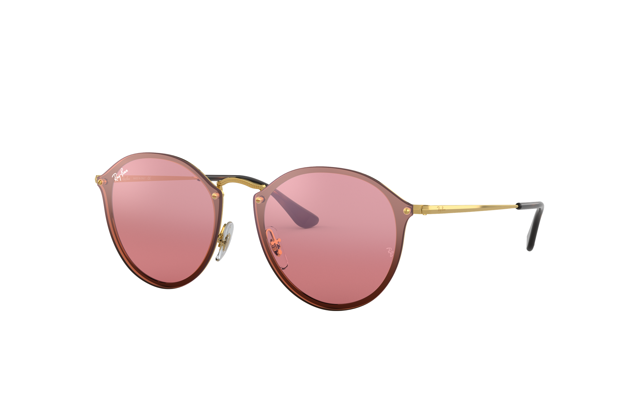 ray ban blaze round pink