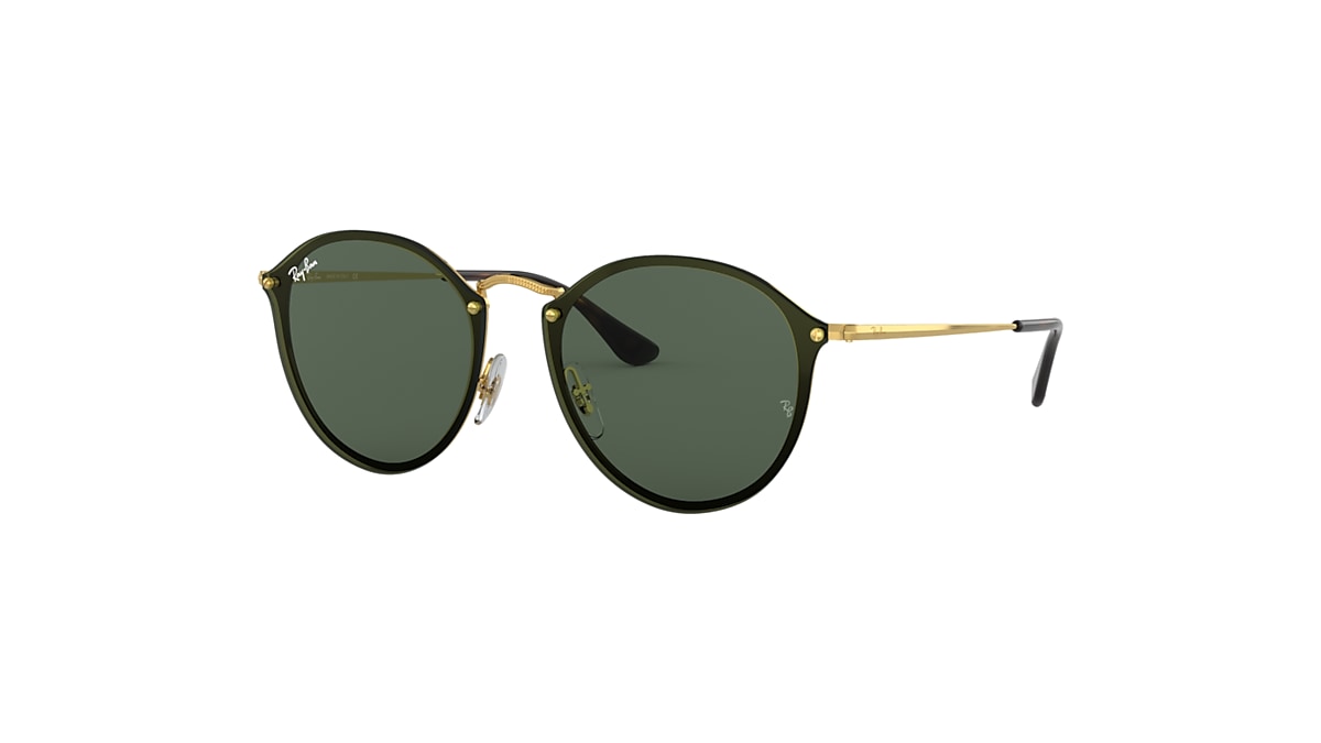 BLAZE ROUND Sunglasses in Gold and Green - RB3574N | Ray-Ban® US