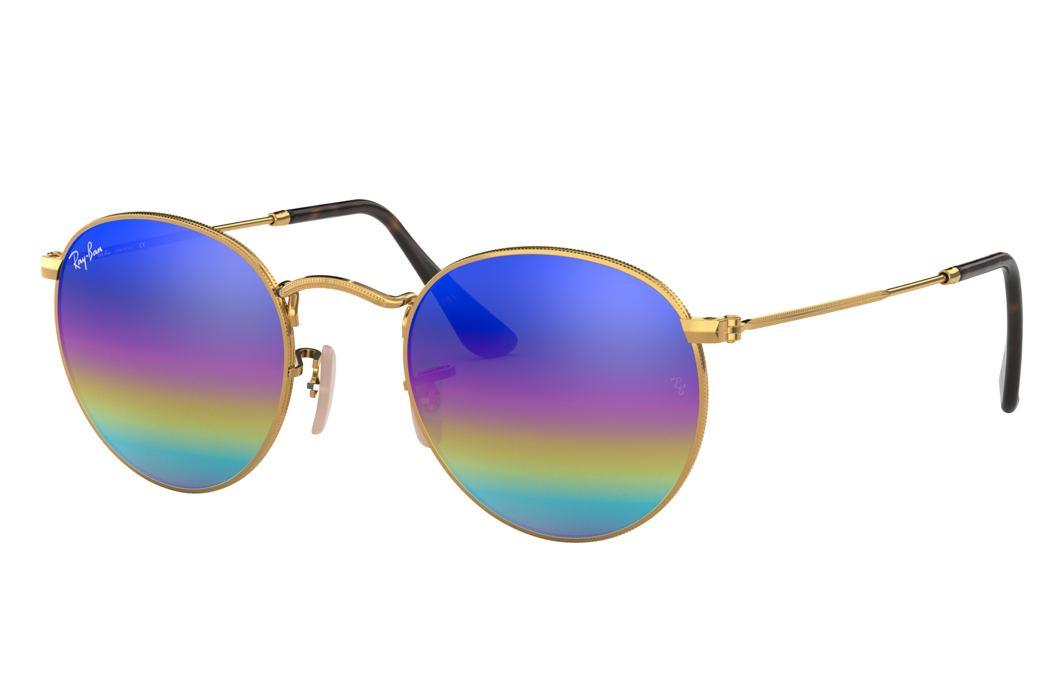 ray ban purple round sunglasses