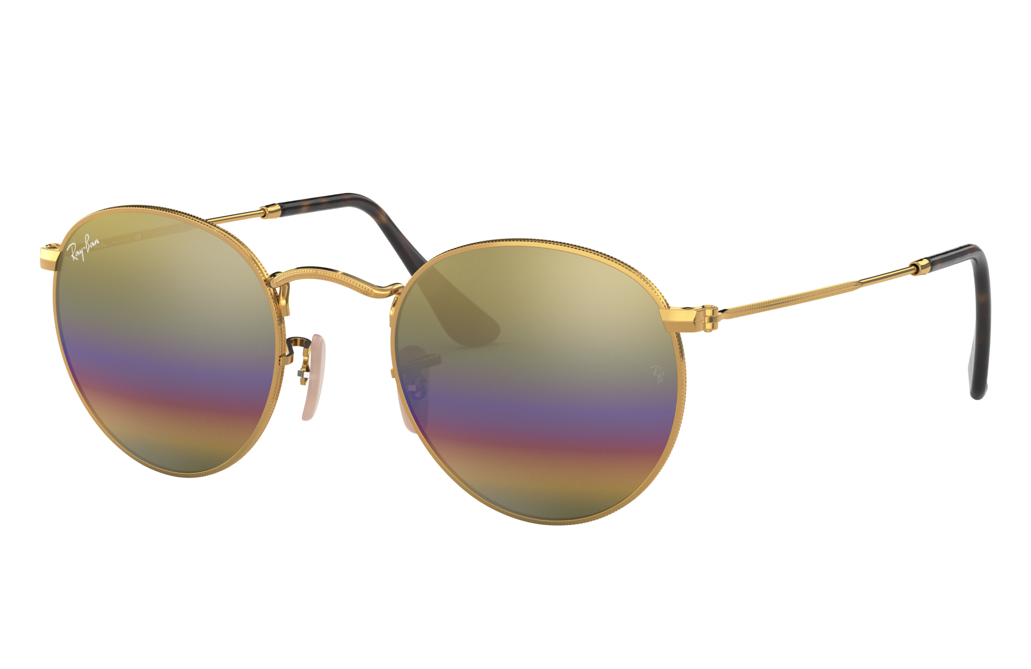 Ray-Ban Round Mineral Flash Lenses 