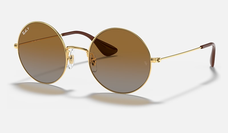 JA-JO Sunglasses in Gold and Brown/Grey - RB3592 | Ray-Ban® US