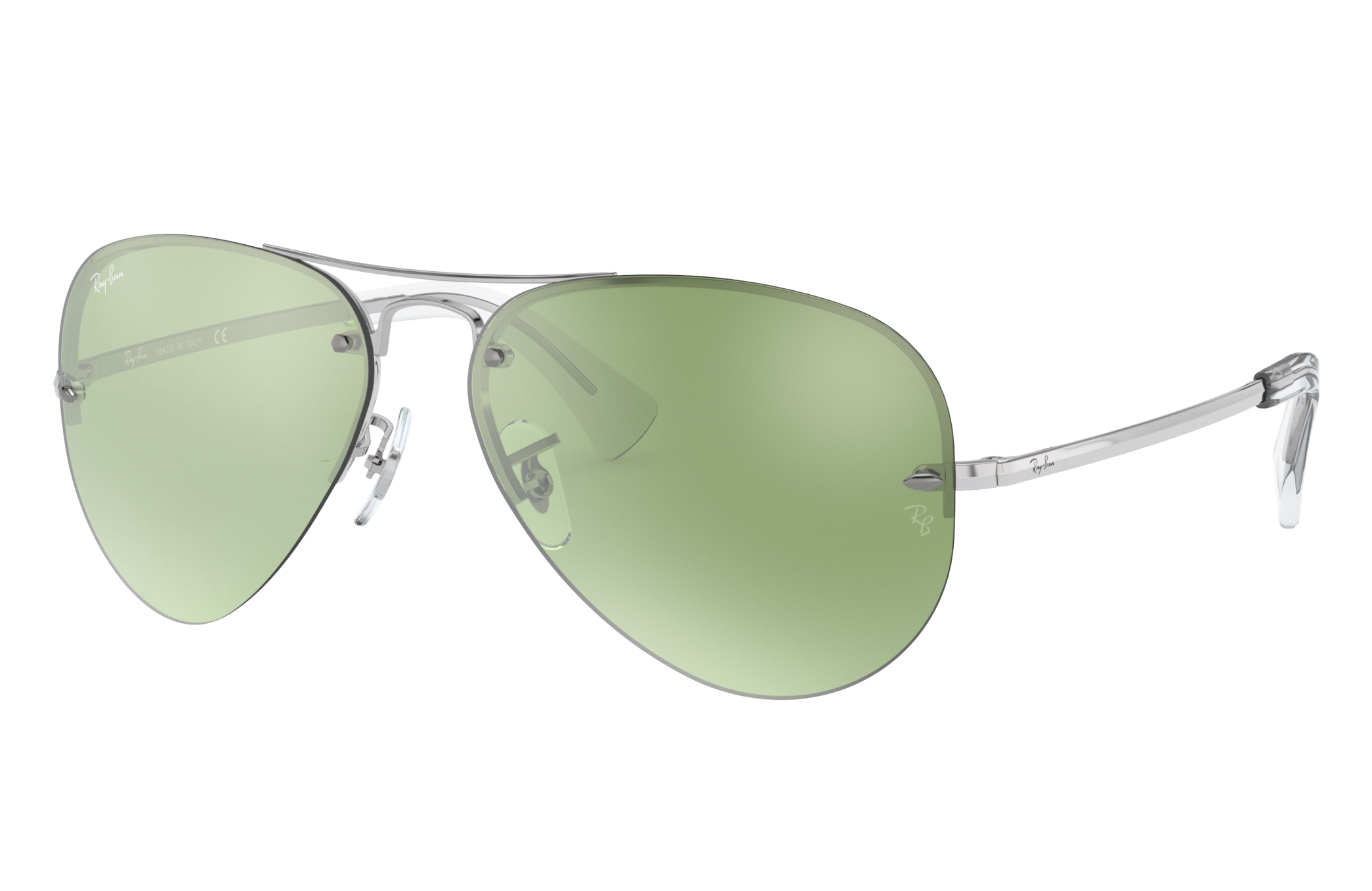 ray ban rb3449 silver