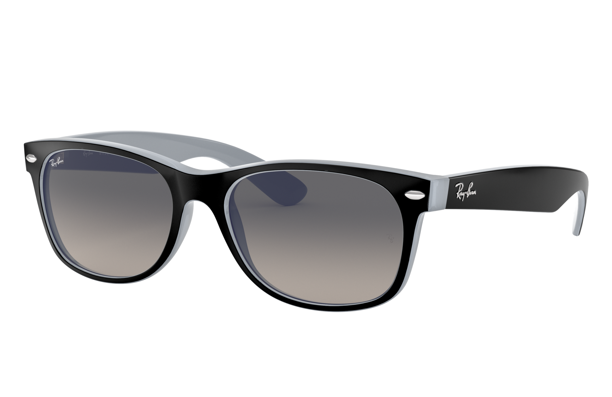 Meander ziel Van New Wayfarer Color Mix Sunglasses in Black and Grey | Ray-Ban®