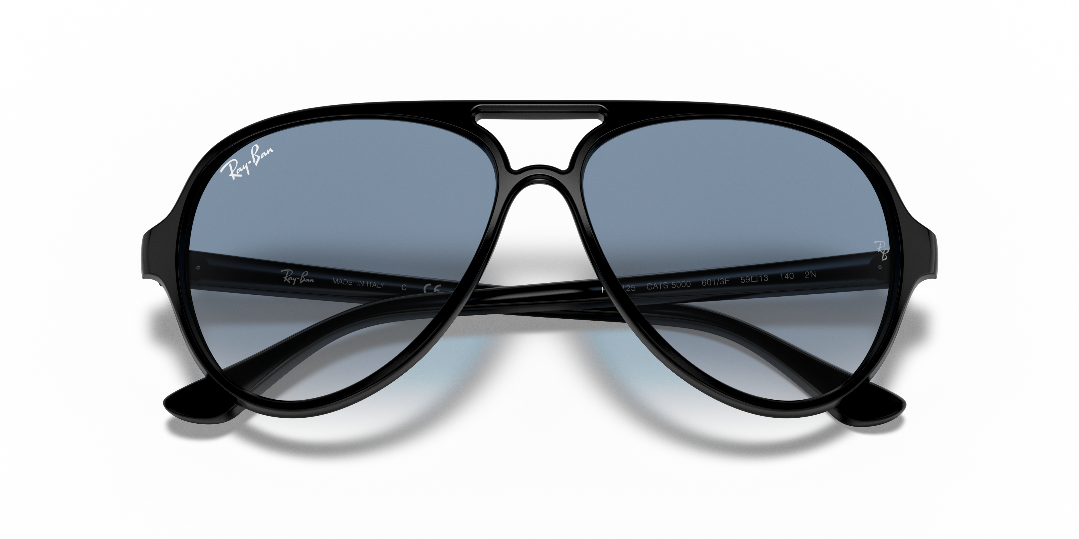 Cats 5000 Classic Sunglasses in Black and Light Blue | Ray-Ban®