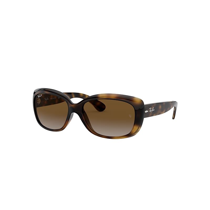 Ray-Ban Jackie Ohh Sunglasses Tortoise Frame Brown Lenses Polarized 58-17