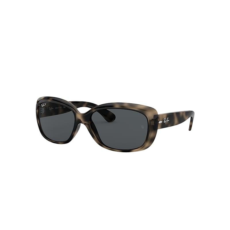 Ray-Ban Jackie Ohh Sunglasses Tortoise Frame Grey Lenses Polarized 58-17