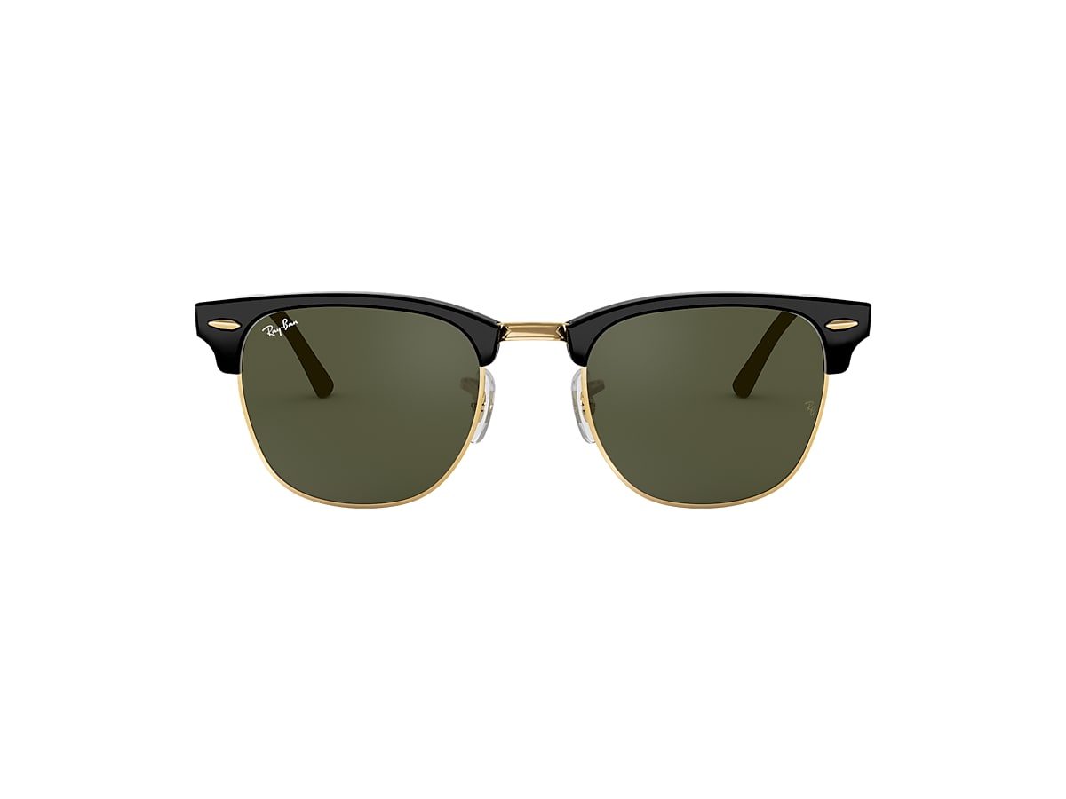 Sluier Thuisland Zuinig Clubmaster Classic Sunglasses in Black On Gold and Green - RB3016F | Ray-Ban®  US