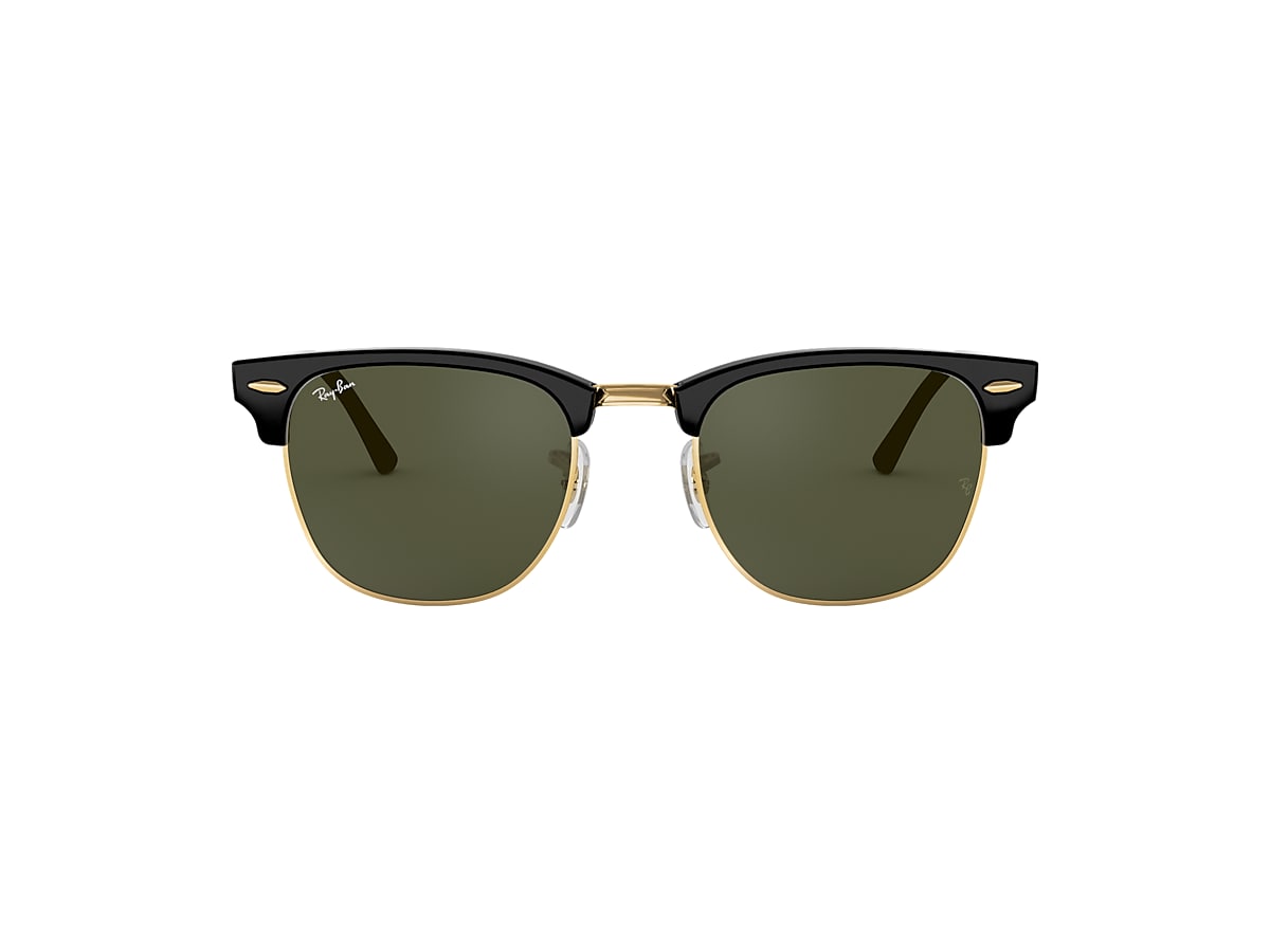 CLUBMASTER CLASSIC Sunglasses in Black On Gold and Green - RB3016F 