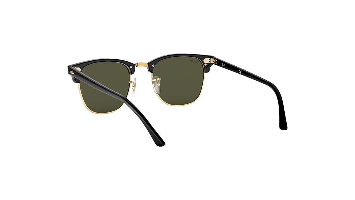 CLUBMASTER CLASSIC Sunglasses in Black On Gold and Green - RB3016F 