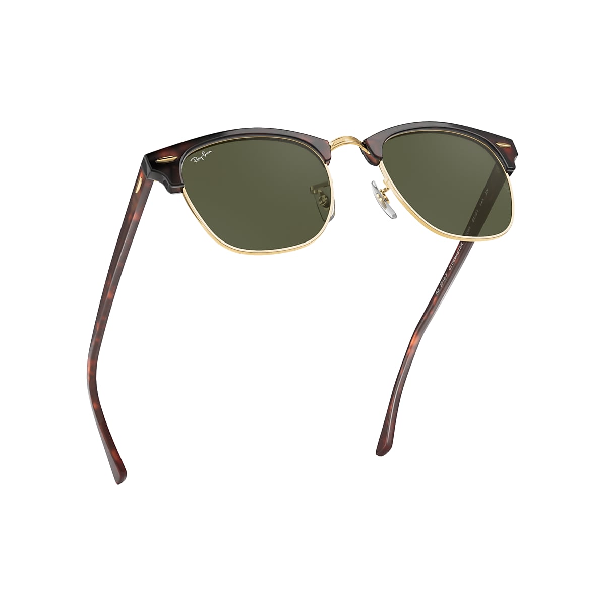 Clubmaster Classic Sunglasses in Tortoise and Green | Ray-Ban®
