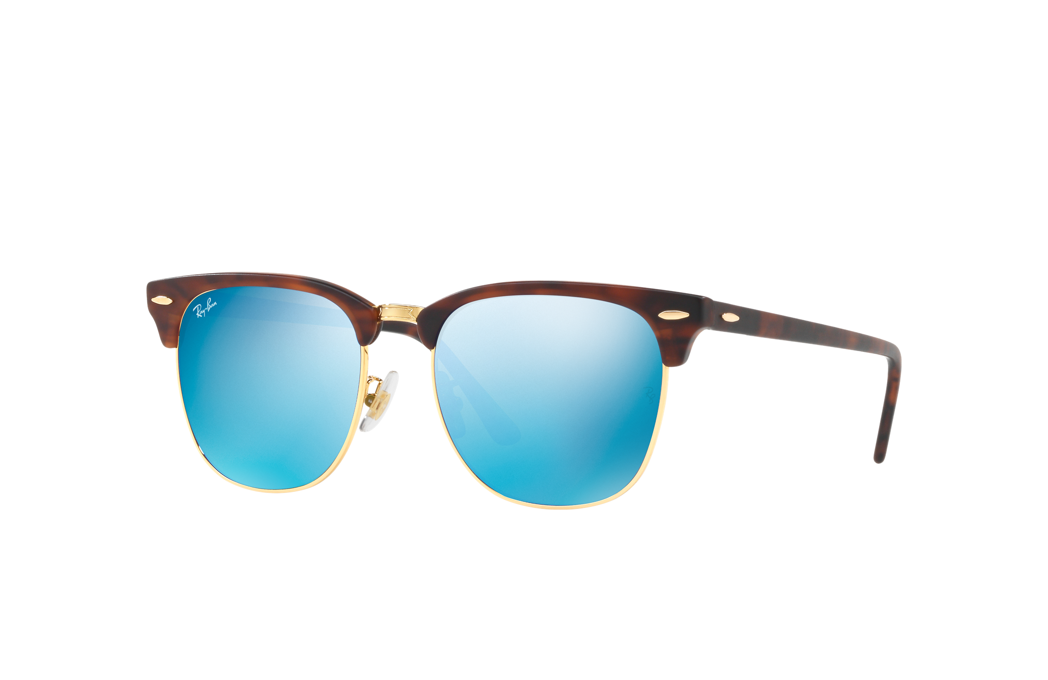 Ray Ban Clubmaster Flash Lenses Rb3016f Tortoise Acetate Blue Lenses 0rb3016f Ray Ban Hongkong