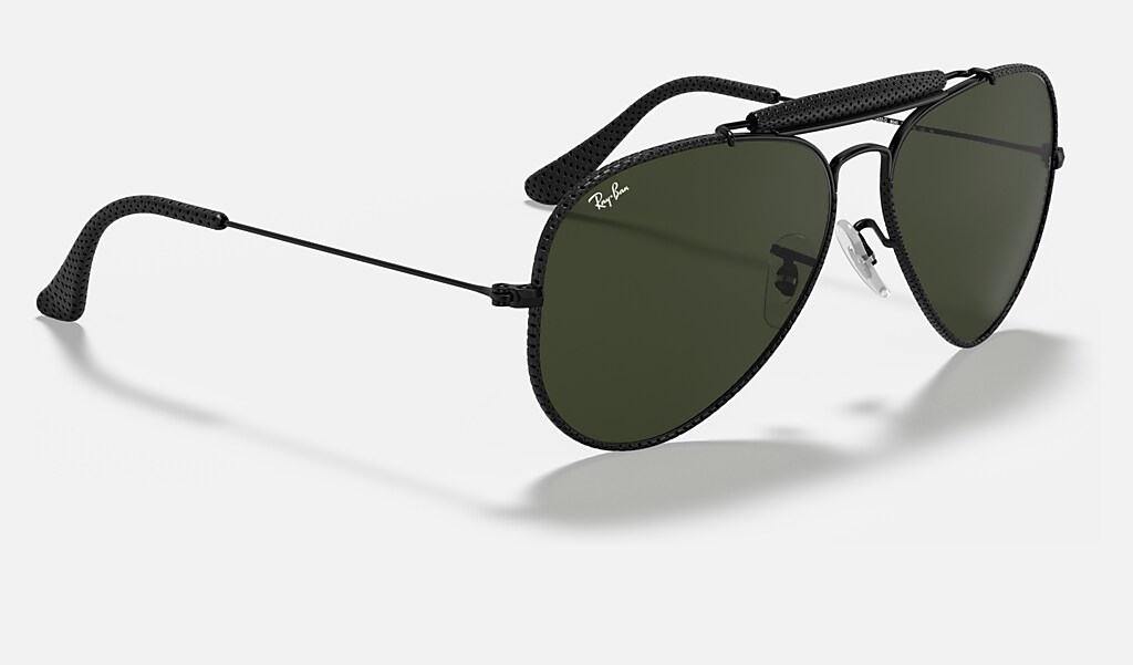 Outdoorsman Craft Sunglasses in Preto and Verde | Ray-Ban®