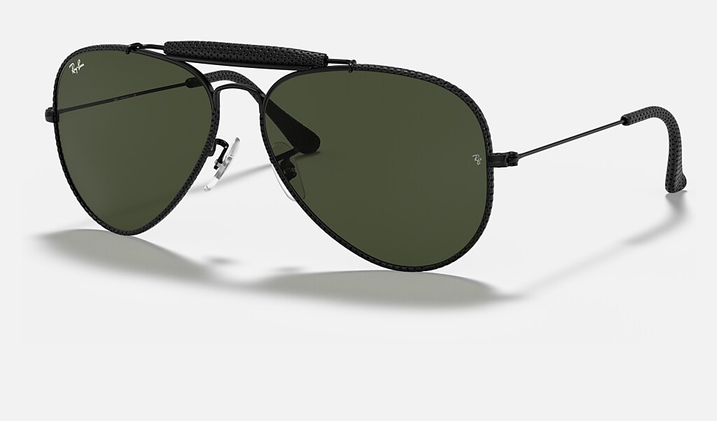 Outdoorsman Craft Sunglasses in Black and Green | Ray-Ban®