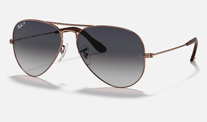 AVIATOR @COLLECTION Sunglasses in Copper and Blue/Grey - | Ray-Ban®